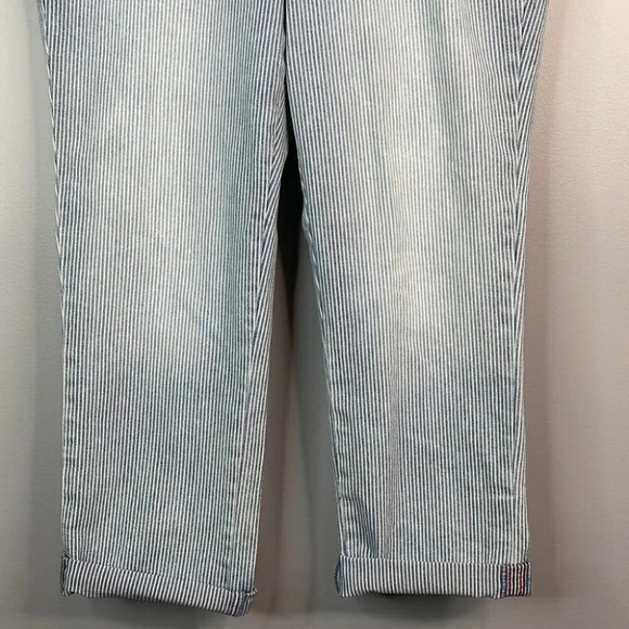 NINE WEST Vintage America Collection Jeans Blue Light Wash Stripe Boho Size 8 - Picture 4 of 10